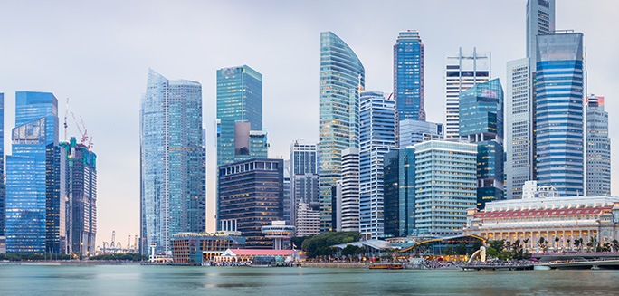 Singapore skyline large photo for PC